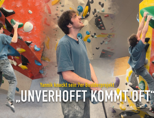 Yannik knackt sein Boulderprojekt ‚unerwartet‘