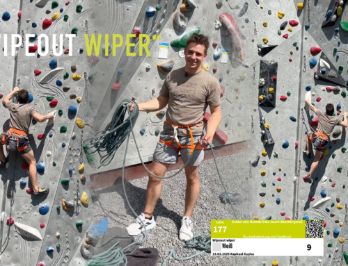 Raphis Betatipps zur Kletterroute „Wipeout Wiper“ UIAA 9